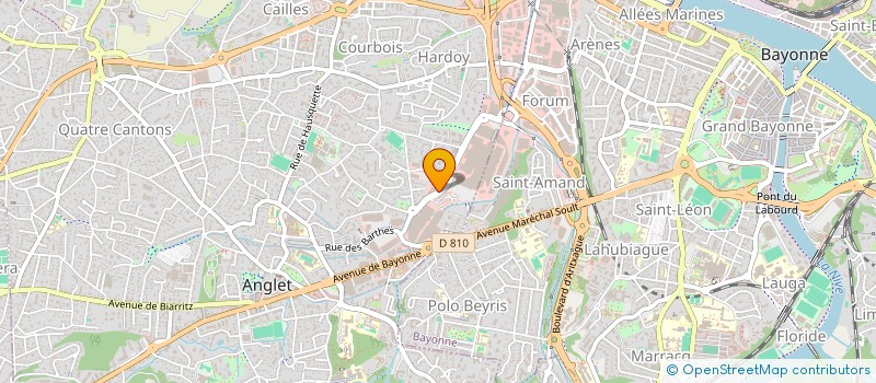 localisation de l'entreprise SCM MERCURE SANTE à ANGLET