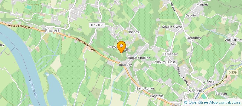 localisation de l'entreprise SCM MERLIN HOGEDEZ  TABANAC