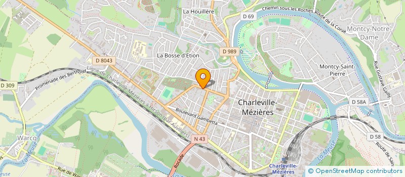 localisation de l'entreprise SCM MESDOCS à CHARLEVILLE-MEZIERES
