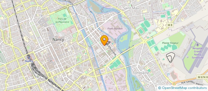 localisation de l'entreprise SCM METAHRI DRELLER  NANCY