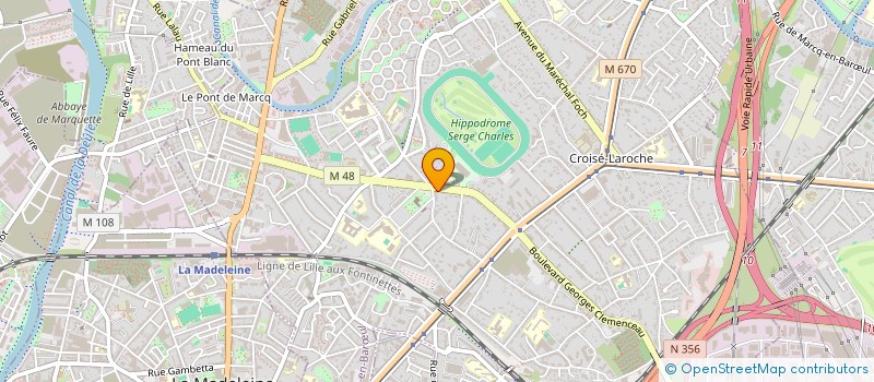 localisation de l'entreprise SCM METROPOLE ORTHOPEDIE à MARCQ-EN-BARŒUL