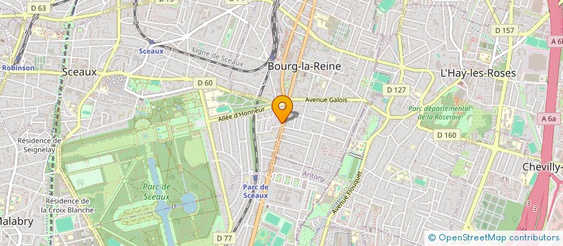 localisation de l'entreprise SCM MEVIDENT à SCEAUX