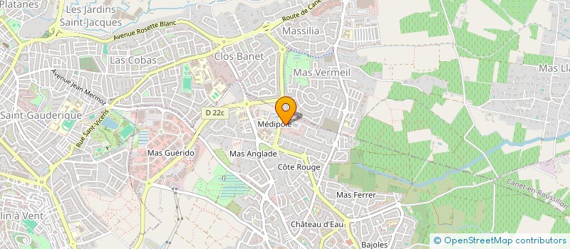 localisation de l'entreprise SCM MG AVICENNE à CABESTANY