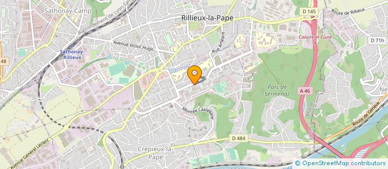 localisation de l'entreprise SCM MKDE 42 à RILLIEUX-LA-PAPE