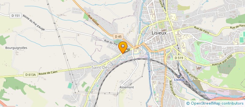 localisation de l'entreprise SCM MMG OPHTA  LISIEUX