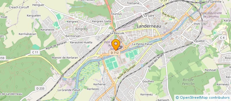 localisation de l'entreprise SCM MON DENTISTE  LANDERNEAU