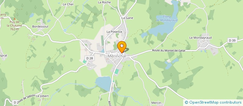 localisation de l'entreprise SCM MONCHAUX - DIDAT à MERINCHAL