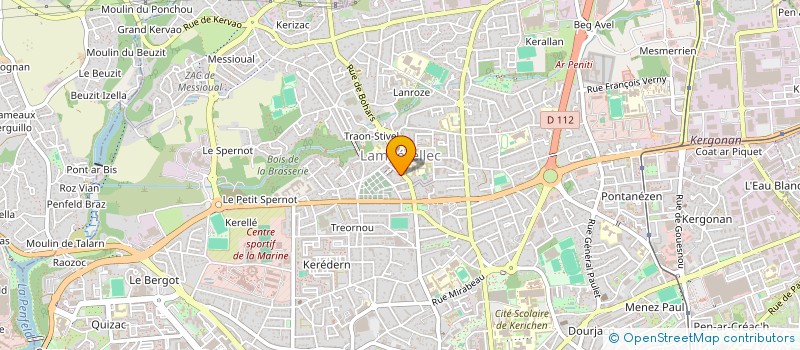 localisation de l'entreprise SCM MONGREDIEN MATHILIN à BREST