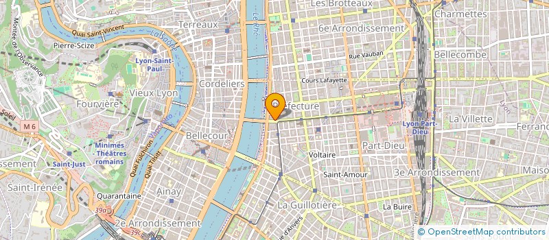 localisation de l'entreprise SCM MONOD JUNOD FANGET CROSET CHOSSON  LYON