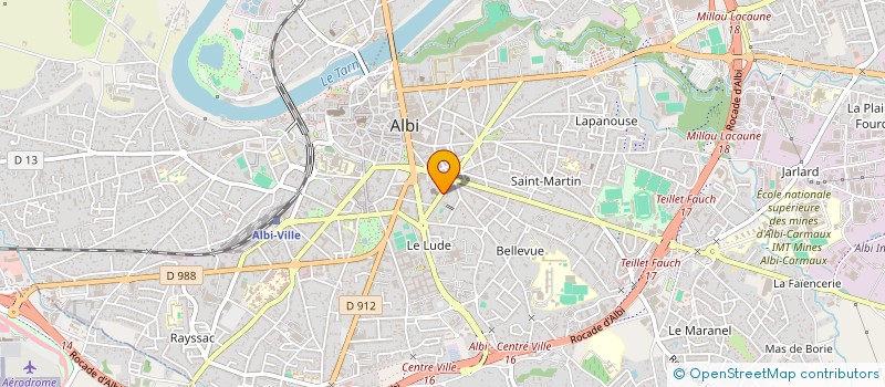 localisation de l'entreprise SCM MONTEBELLO à ALBI