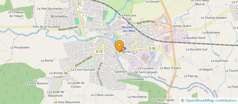 localisation de l'entreprise SCM MONTFORT MEDICAL  MONTFORT-SUR-MEU