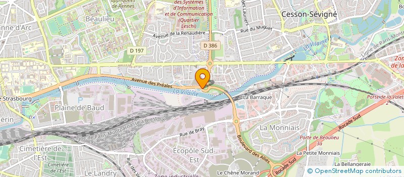 localisation de l'entreprise SCM MOREAU-BOURHIS à CESSON-SEVIGNE
