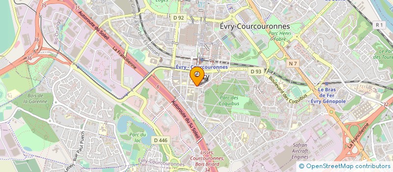 localisation de l'entreprise SCM MORENO-CALVEZ-BOURASSIN à EVRY-COURCOURONNES