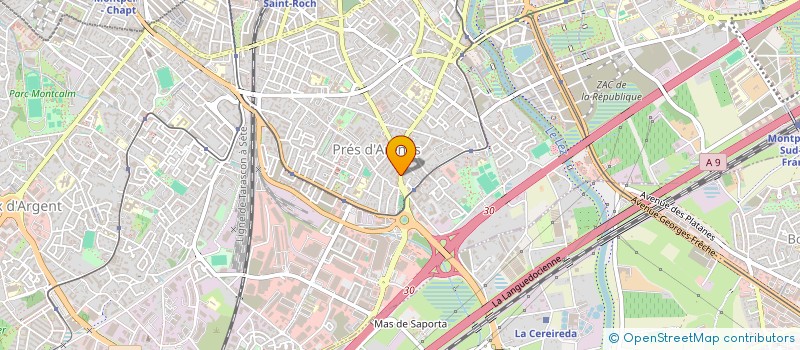 localisation de l'entreprise SCM MORIZOT MANIVET à MONTPELLIER