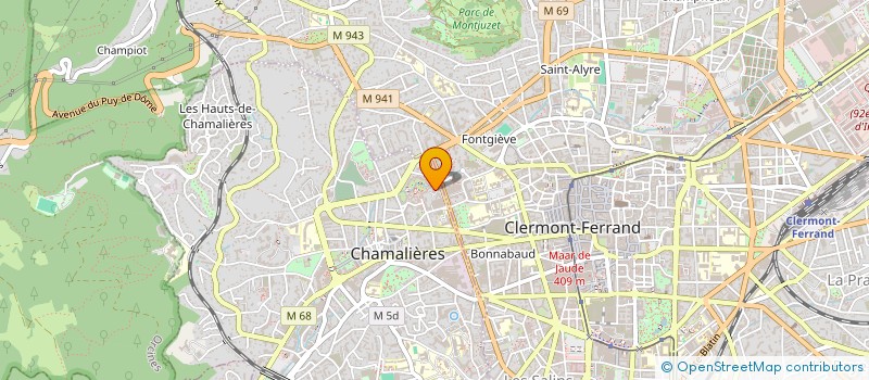 localisation de l'entreprise SCM MOUNIER THEVENET à CHAMALIERES