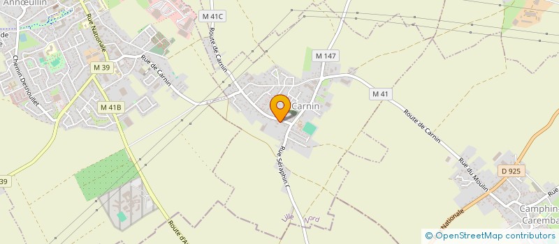 localisation de l'entreprise SCM MSP DE CARNIN  CARNIN