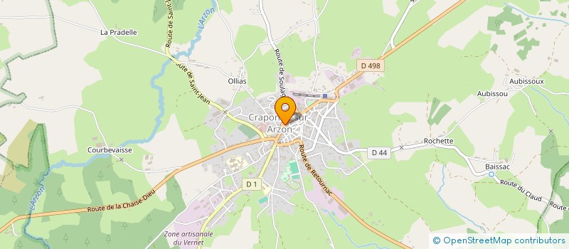 localisation de l'entreprise SCM NARES à CRAPONNE-SUR-ARZON