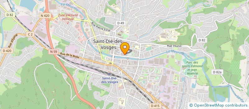 localisation de l'entreprise SCM NEOPHYSIO à SAINT-DIE-DES-VOSGES