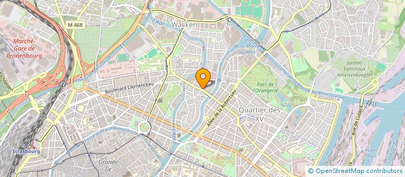 localisation de l'entreprise SCM NEUROLOGIE DES CONTADES  STRASBOURG