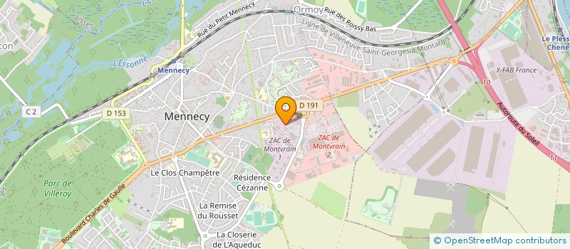 localisation de l'entreprise SCM NGUYEN C.  MENNECY