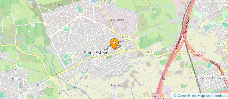 localisation de l'entreprise SCM O KINE SAINT ESTEVE  SAINT-ESTEVE