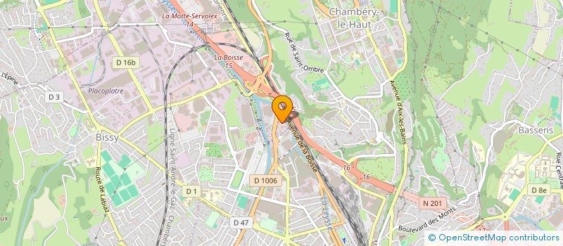 localisation de l'entreprise SCM OCULUS à CHAMBERY