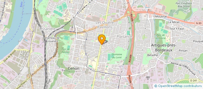 localisation de l'entreprise SCM ODONTO SPE à CENON