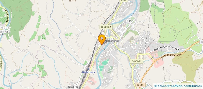 localisation de l'entreprise SCM OLIVA OCANA  BEDARIEUX