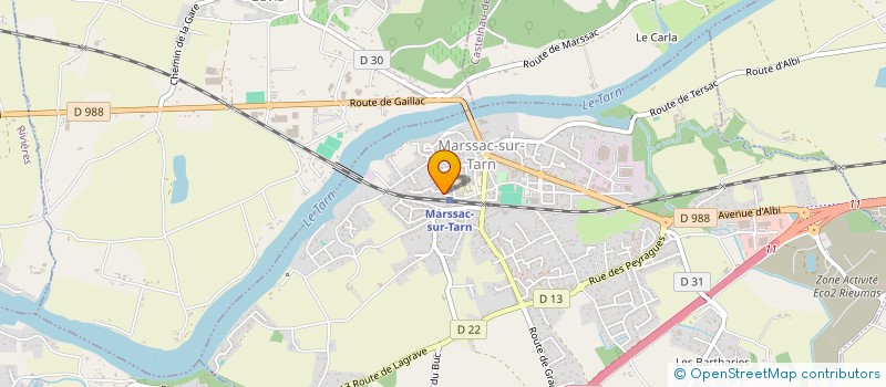 localisation de l'entreprise SCM OLIVEIRA - GUILLEMIN  MARSSAC-SUR-TARN