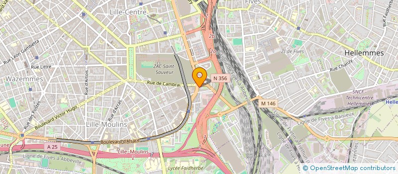 localisation de l'entreprise SCM OMECARE 59  LILLE