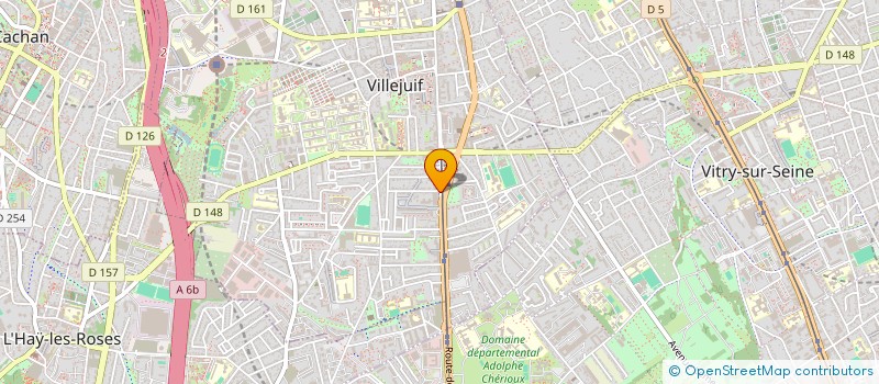 localisation de l'entreprise SCM OPHTA 42  VILLEJUIF