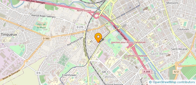 localisation de l'entreprise SCM OPHTAJAMIN à REIMS