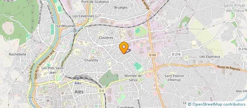 localisation de l'entreprise SCM OPHTALES à ALES