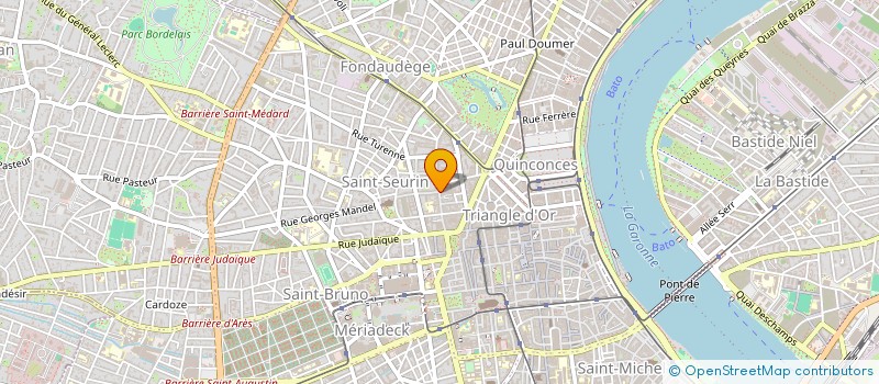 localisation de l'entreprise SCM OPHTALMOLOGIE GALLIEN à BORDEAUX