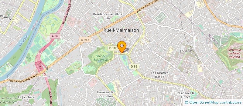 localisation de l'entreprise SCM OPHTAMASSENA à RUEIL-MALMAISON