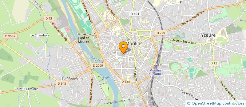 localisation de l'entreprise SCM OPHTAMOLOGIE DE LA RUE DATAS à MOULINS