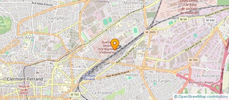 localisation de l'entreprise SCM OPHTAREP  CLERMONT-FERRAND