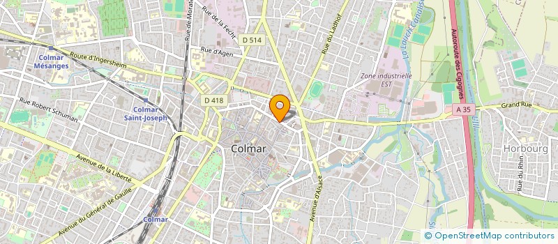 localisation de l'entreprise SCM OPIUM  COLMAR