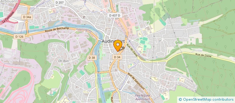 localisation de l'entreprise SCM ORL AUDINCOURT  AUDINCOURT