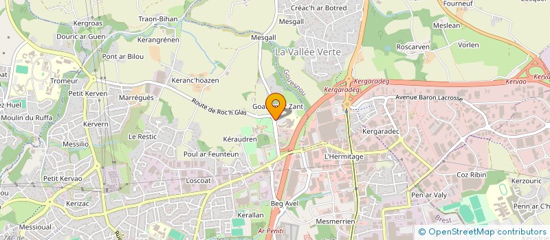 localisation de l'entreprise SCM ORL DU PONANT à BREST