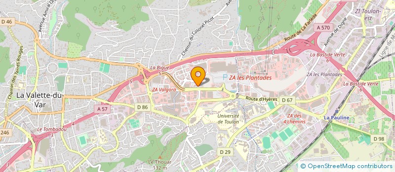 localisation de l'entreprise SCM ORL IMPERIAL  LA VALETTE-DU-VAR