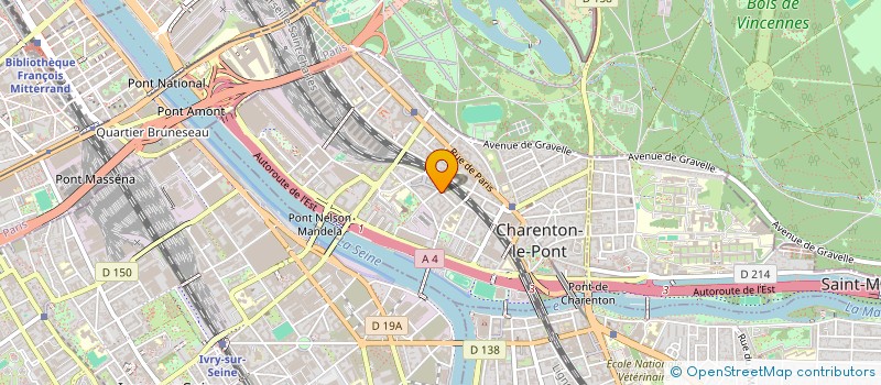 localisation de l'entreprise SCM ORTHO  BM  CHARENTON-LE-PONT