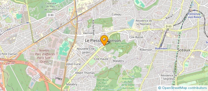 localisation de l'entreprise SCM ORTHO DU PLESSIS  LE PLESSIS-ROBINSON