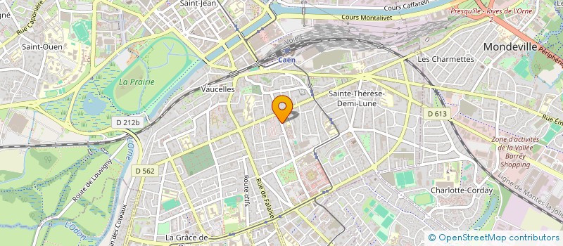 localisation de l'entreprise SCM ORTHO INCAS à CAEN