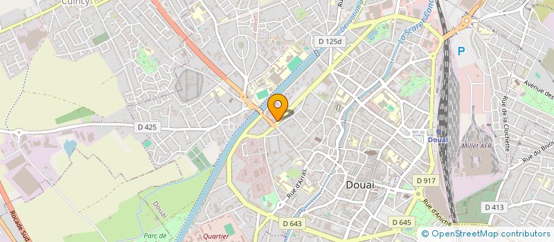 localisation de l'entreprise SCM ORTHO SAINT AME à DOUAI