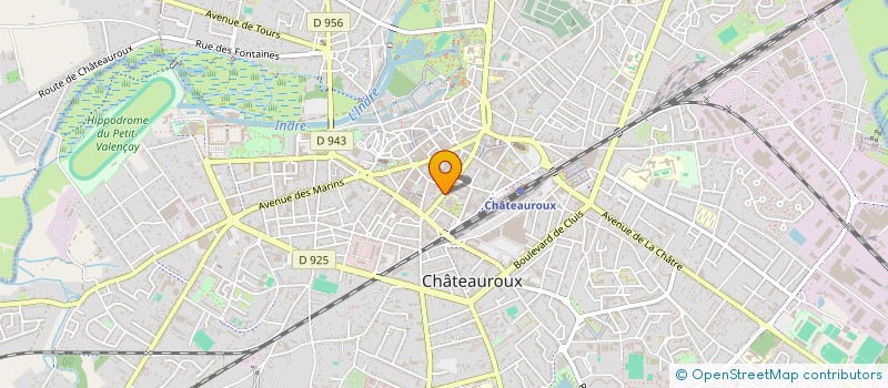 localisation de l'entreprise SCM ORTHO TERRASSES DU PALAIS à CHATEAUROUX