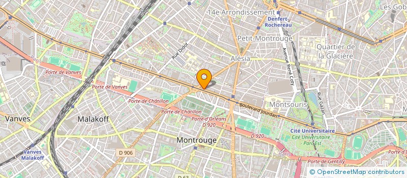 localisation de l'entreprise SCM ORTHO-TRAM à PARIS