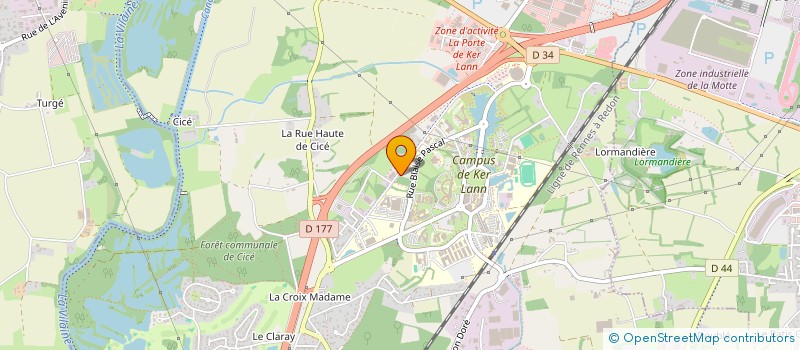 localisation de l'entreprise SCM ORTHOBRUZ à BRUZ