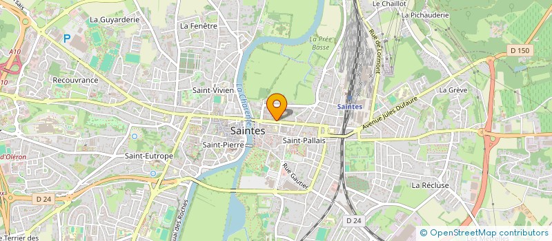 localisation de l'entreprise SCM ORTHODONTIE 17 à SAINTES