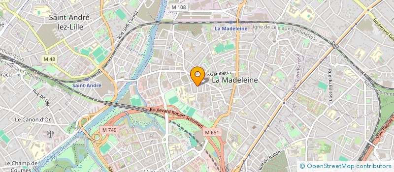 localisation de l'entreprise SCM ORTHODONTIE MADELEINOISE à LA MADELEINE